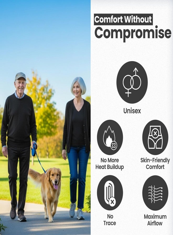 Kleinert's Incontinence Leak-Protection, Washable Pull-On Cover Pant, Advanced Duralite-Cool-Lightweight-Durable- Kleinert's (Black, Large) - Image 3